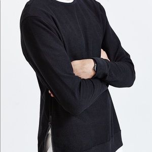 BDG side zip crew neck sweatshirt